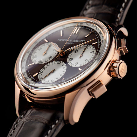 Frederique Constant Watch Flyback Chrono Gold
