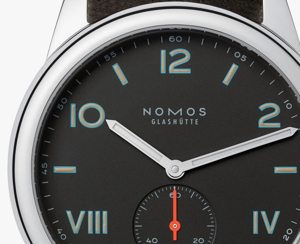 Nomos Glashutte Club Campus 38 Nacht Steel Back Watch