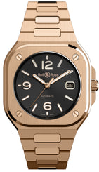 Bell & Ross Watch BR 05 Auto Black Gold Bracelet BR05A-BL-PG/SPG