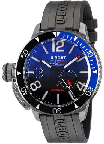 U-Boat Watch Sommerso Ghiera Ceramica Bicolore Quadrante Blue 9519