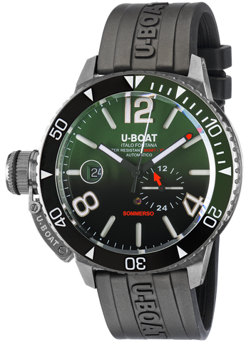 U-Boat Watch Sommerso Ghiera Ceramica Bicolore Quadrante Verde 9520
