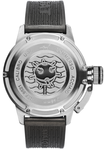 U-Boat Sommerso Ghiera Ceramica Nera Quadrante Bordeaux Watch