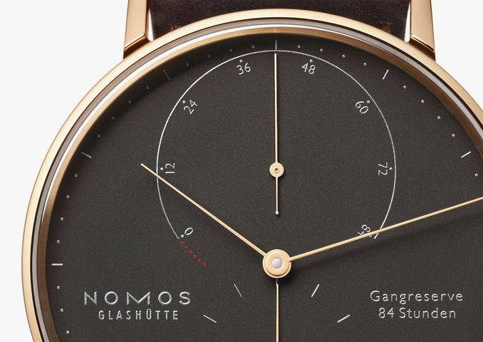 Nomos Glashutte Watch Lambda 39 Velvet Black Sapphire Crystal