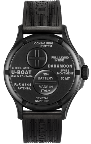 U-Boat Darkmoon 44 Black Curve PVD Watch D