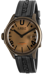 U-Boat Watch Darkmoon 40 Brown Black Curve Vintage 9547
