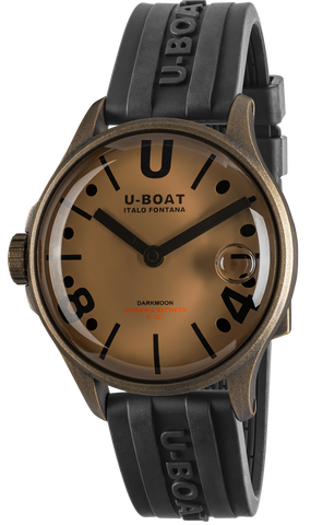 U-Boat Watch Darkmoon 40 Brown Black Curve Vintage 9547