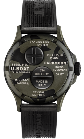 U-Boat Darkmoon 40 Camouflage Grey Curve Black Watch