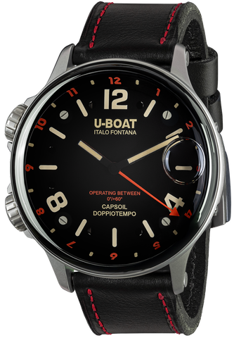 U-Boat Watch Capsoil Doppiotempo 55 Red Rehaut SS 9674
