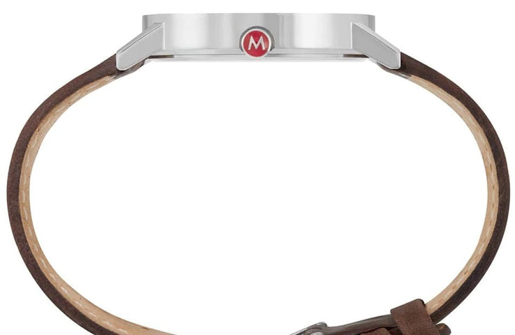 Mondaine Classic Vegan Grape Leather Watch