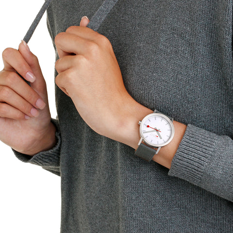 Mondaine Classic Park Green Textile Watch