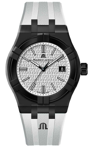 Maurice Lacroix Watch Aikon Quartz TIDE FIBA Black White Special Edition AI2008-00YZ1-000-0
