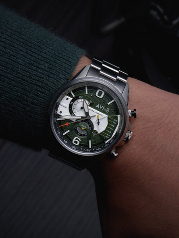AVI-8 Watch Hawker Harrier Miltary Green