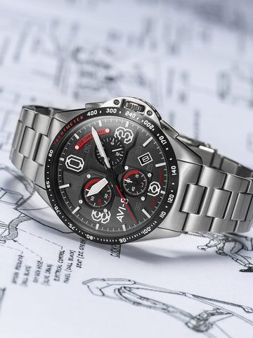 AVI-8 Watch P-51 Mustang Blakeslee Chronograph