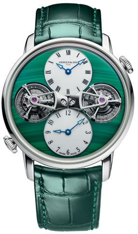 Arnold & Son Watch Double Tourbillon White Gold Malachite Limited Edition 1DTAW.Z03A.C188W