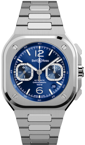 Bell & Ross Watch BR 05 Chrono Blue Steel Bracelet BR05C-BLU-ST/SST
