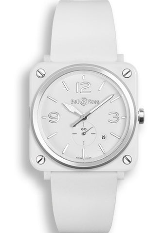 Bell & Ross Watch White Ceramic Quartz BRS-WH-CES/SRB