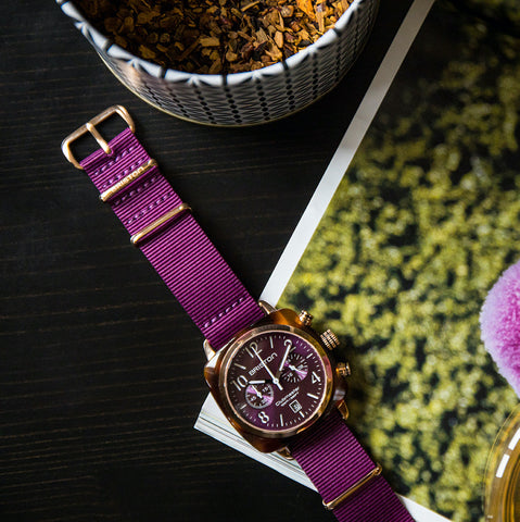 Briston Watch Clubmaster Classic Acetate Gold