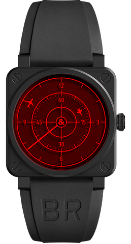 Bell & Ross Watch BR 03 92 Red Radar Ceramic Limited Edition BR0392-RRDR-CE/SRB