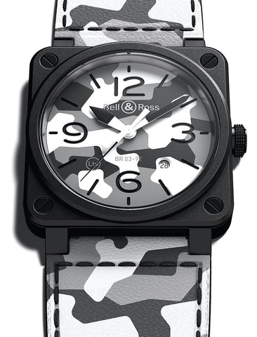 Bell & Ross Watch BR 03 92 White Camo Limited Edition