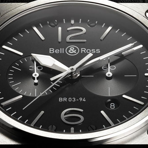 Bell & Ross Watch BR 03 94 Chronograph Black Dial Steel Case