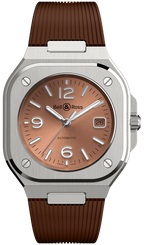 Bell & Ross Watch BR 05 Auto Copper Brown Rubber BR05A-BR-ST/SRB
