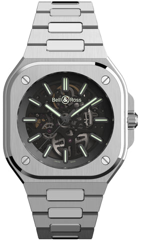 Bell & Ross Watch BR 05 Skeleton Nightlum Bracelet Limited Edition BR05A-BL-SK-ST/SST