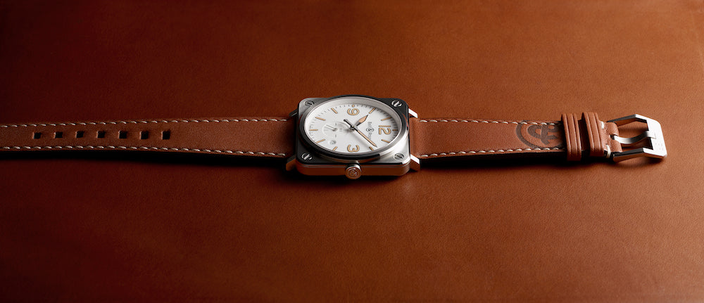 Bell & Ross Watch BRS Quartz White Heritage