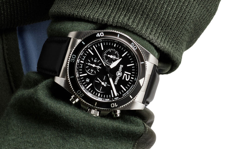 Bell & Ross Watch BRV3-94 Chrono Black Steel