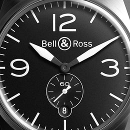Bell & Ross Watch Vintage BR 123 Officer Black Bracelet D