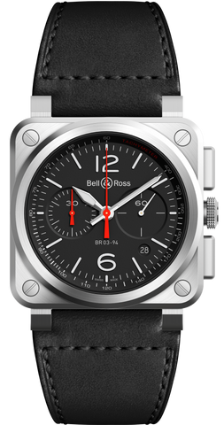 Bell & Ross Watch BR 03 94 Black Steel BR0394-BLC-ST/SCA