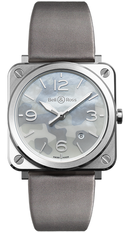 Bell & Ross Watch Grey Camouflage Quartz BRS-CAMO-ST