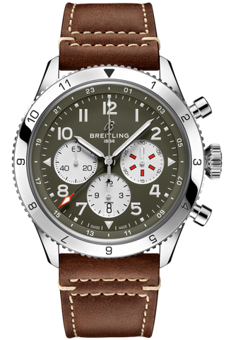 Breitling Watch Super AVI B04 Chronograph GMT 46 Curtiss Warhawk AB04452A1L1X1