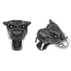 Deakin & Francis Cufflinks Black Saber Tooth Tiger C1443X0002