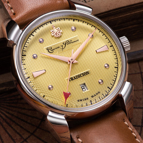 Cuervo y Sobrinos Watch Historiador Central Second Tradition
