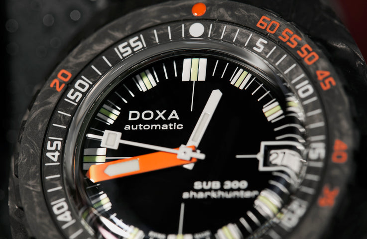 Doxa SUB 300 Carbon COSC Sharkhunter Rubber Watch