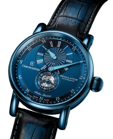 Chronoswiss Watch Regulator Classic Blue Steel