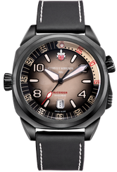 Cuervo y Sobrinos Watch Buceador Caribe Divers Black Coral 2860.3N