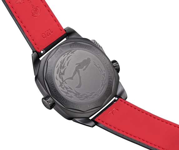 Cuervo y Sobrinos Buceador Caribe Divers Black Coral Watch