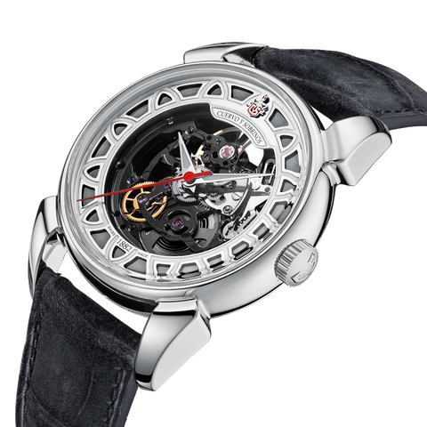 Cuervo y Sobrinos Watch Historiador Squelette