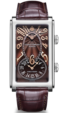 Cuervo y Sobrinos Watch Prominente Doble Tiempo 1112.1TM