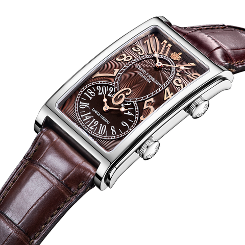 Cuervo y Sobrinos Prominente Doble Tiempo Watch