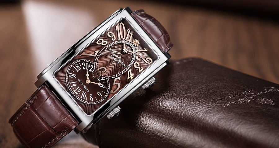 Cuervo y Sobrinos Prominente Doble Tiempo Watch