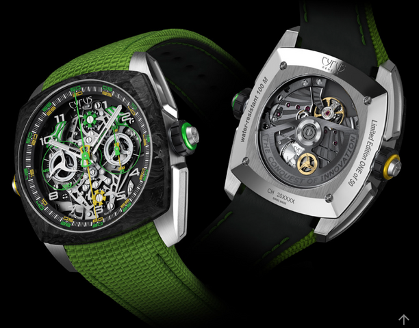 Cyrus Klepcys Dice Lime Carbon Limited Edition Watch