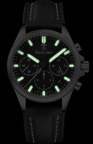 Damasko Watch DC76 Leather With Double Stitch Pin Buckle