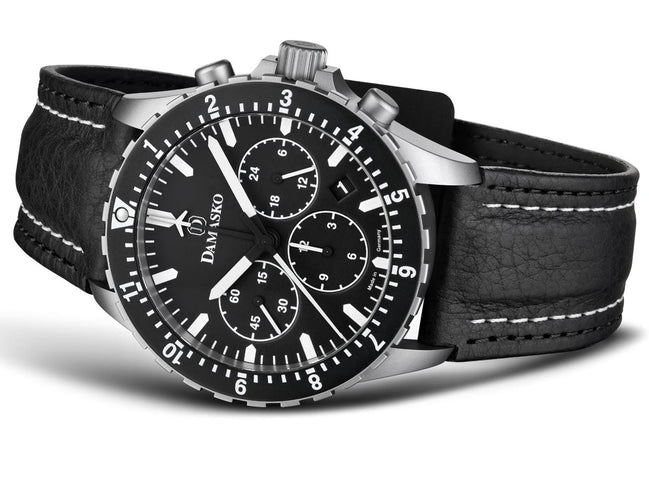 Damasko Watch DC86 Double Stitch Leather Pin