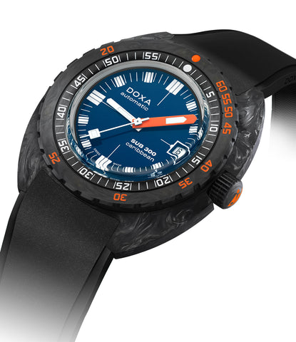 Doxa SUB 300 Carbon COSC Caribbean Rubber Watch