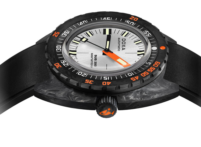Doxa SUB 300 Carbon COSC Searambler Rubber Watch