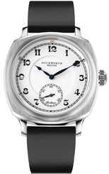 Duckworth Prestex Watch Bolton Small Seconds White Black Rubber D667-02-AR