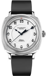 Duckworth Prestex Watch Bolton Verimatic White Black Rubber D703-02-AR