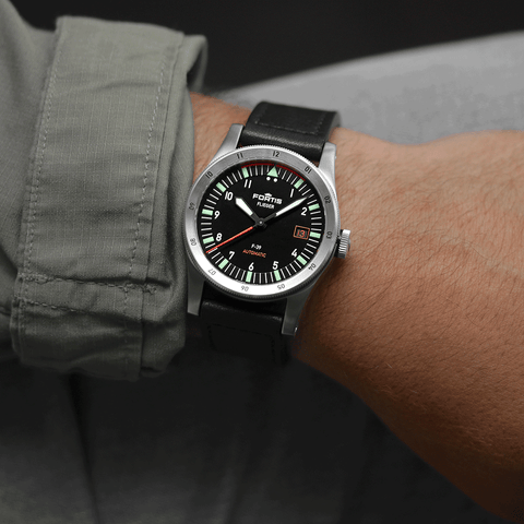 Fortis Flieger F-39 Automatic On Aviator Strap Watch